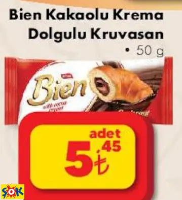 BİEN KAKAOLU KREMA DOLGULU KRUVASAN